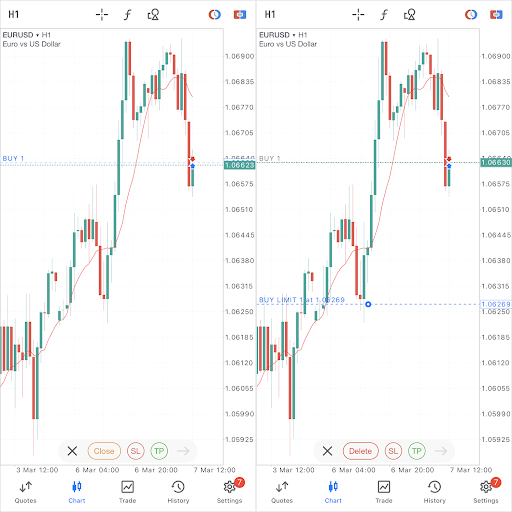 MT5 chart option